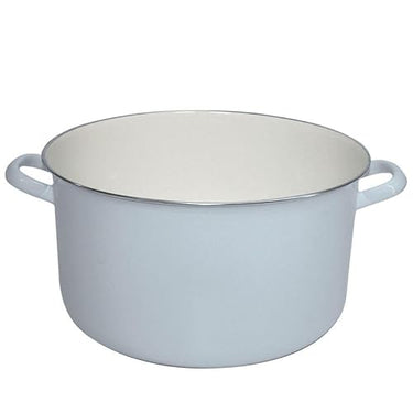 Riess, 0162-006, Einsiedekasserolle, extra starker Boden, ohne Deckel (extra bestellbar), CLASSIC - SPEZIALARTIKEL, Durchmesser 28 cm, Höhe, 21,0 cm, Inhalt 8,00 Lieter, Emaille, türkisblau, Induktion im Sale